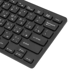 Fino USB Wired Teclado de computador Desktop, 78 Teclas, Alemão, Russo, Francês, Pequeno Idioma, Casa, PC, Laptop