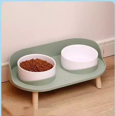 Alimentadores de alimentos para gatos, tigelas duplas, altura ajustável, bebedor para cães e gatos, tigela de água, prato de alimentação elevada, suprimentos para gatinhos