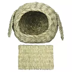 Casa de coelho artesanal para coelhos e cobaias, Hideaway e Playhouse, cabana confortável, natural
