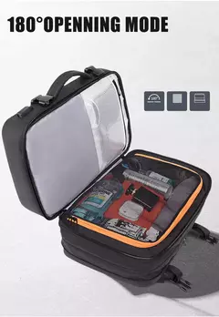BANGE-Men's Waterproof Expansível Laptop Mochila, Grande Capacidade, Caminhadas Saco De Viagem, Mochilas Masculinas, 17,3";;VERDADEIRO;;"Blue 37L - comprar online