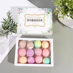12 pçs/set natural mini artesanal banho de pé spa rico óleos essenciais bola banho mini mão pé spa banho bola na internet