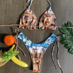 RUOTONGSEPT-maiô atado para mulheres, conjunto de biquíni listrado, moda praia sexy tanga, biquínis brasileiros bandagem, 2022 - Wolf Magazine