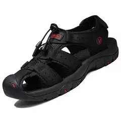 2024 sapatos masculinos de couro verão novo tamanho grande sandálias masculinas sandálias de moda chinelos tamanho grande 38-47 ? - Wolf Magazine