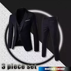 Ternos de casamento formais de luxo para homens, conjunto elegante de blazers, casacos completos, colete, calças, jaquetas, 3 peças, 2022 - loja online