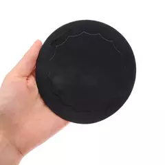 Escova de banho esfoliante do corpo preto, removedor de pele morta, ferramentas de banho, toalha de banho circular indolor, material PVA