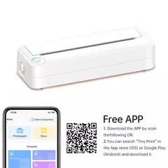 Impressora de impressão térmica A4, sem fio, BT Connect, compatível com iOS e Android Mobile Photo Printer, 210mm de largura - comprar online