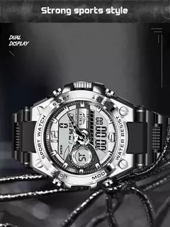 LIGE-Relógio Militar Impermeável Masculino, Digital 50m, Relógio de Pulso, LED, Quartzo, Relógio, Esporte, Masculino, Relógios Grandes