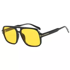 Óculos de sol piloto retrô para homens e mulheres, quadrados, pontes duplas, armação extragrande, tons, UV400, tendências, moda, atacado, novo - loja online