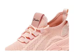 Sapatos esportivos respiráveis para mulheres, tênis casuais, mocassins com renda, malha de malha, moda feminina, marca designer, 2024 - Wolf Magazine