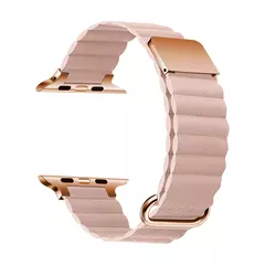 Pulseira Magnética de Couro para Apple Watch, Ultra Band, Pulseira Loop, Mulheres, Série iWatch 9, 8, 7, SE 6, 49mm, 44mm, 40mm, 41mm, 45 milímetros, 38 milímetros, 42 milímetros na internet