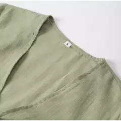 Camisas casuais de linho com renda para mulheres, oco, gola V, blusas de manga comprida, tops para senhora, streetwear, novo, primavera, 2022 na internet