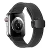 Pulseira magnética para iWatch Series 9, pulseira de couro e silicone para Apple Watch Band, Ultra 2, 49mm, 44mm, 45mm, 41mm, 40mm, 38mm, 42mm, 8, 7, SE, 6