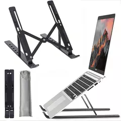 Suporte dobrável para laptop, suporte de resfriamento para notebook, ajustável, ergonômico, base de suporte para laptop, tablet, acessórios - comprar online