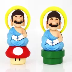 Super Mario Bros Cosplay Buddha Action Figure, Modelo PVC GK, Brinquedos Criativos, Sala, Desktop, Carro, Ornamento Decorativo, Presente de Aniversário, 14cm na internet