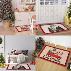 Tapete ao ar livre da porta do Natal, tapete de Papai Noel, casar decorações do Natal para a casa, ornamento do Xmas, presentes do ano novo, 2025, 2025