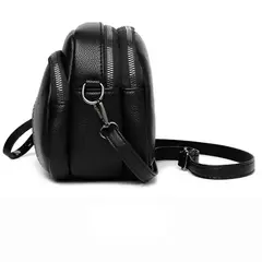 Cor sólida elegante rebite zíper bolsa de telefone móvel feminino simples cou - loja online