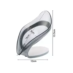Transparente Portátil Folha Shaped Soap Box, Prateleira De Chuveiro, Dreno, Livre e Conveniente, Suprimentos Do Banheiro, Acessórios De Banho - loja online