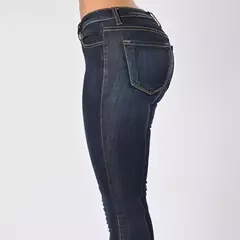 Jeans jeans de algodão preto elegante, calça slouchy, cintura alta, elasticidade, estilo europeu e americano - loja online