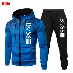 Moletom e moletom casual masculino, Moletom com zíper estampado, Casaco versátil, Exterior, Roupa esportiva para corrida, Moda - loja online