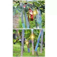 Fita repelente de pássaros reflexiva a laser, 2.4cm x 50m/4.8cm x 50m, fita dupla face reflexiva dissuasora para pássaros, jardim, fazenda, etc. - Wolf Magazine