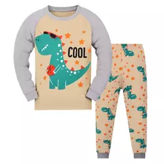 Pijama dinossauro definido para meninos, Pjs longos, Little Kids Sleepwear - comprar online