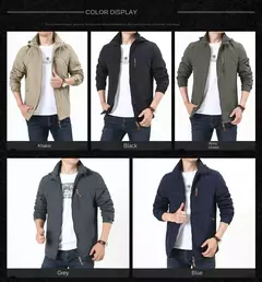 Gorpcore jaqueta masculina militar tático caça jaqueta outono casual à prova dwindproof água blusão casaco masculino bolso roupas de trabalho - comprar online