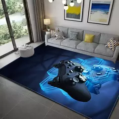 3d impressão gamer controlador padrão sala de estar tapetes antiderrapante cas