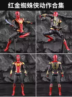 ZD Toy Homem Aranha No Way Home Marvel legends 1/10 Peter Parker Ouro Preto Vermelho Modelo Figura de ação Brinquedo colecionável adulto