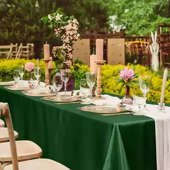 Retângulo casamento cetim toalha de mesa 57x10 2 polegada brilhante suave cobertura de mesa de seda para banquete de casamento aniversário mesa de jantar decoração - comprar online
