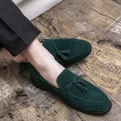Mocassim preto masculino, mocassim de pedal único, sapato de vestido de negócios marrom, vestido de noiva italiano, tamanho 38-48, novo - comprar online