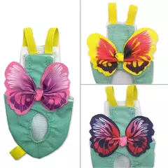 Fralda de papagaio com gravata borboleta, fruta floral colorida para pombos, roupa de voo lavável para pássaros pequenos médios grandes, 1pc - comprar online