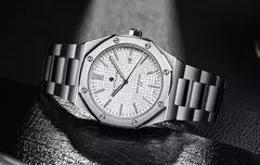 Imagem do Sapphero ouro rosa para homens relógios octagonais 30m relógios à prova dwaterproof água relógio de quartzo masculino negócios moda relógios para homem watche