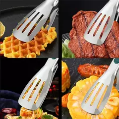 Pinças De Bbq Longo De Aço Inoxidável, Punho Antiderrapante, Clipe De Churrasco Frito, Braçadeira De Pão De Salada, Ferramentas De Cozinha, Clipes De Carne De Comida, 7 ", 9", 11";;VERDADEIRO;;"9 Inch - Wolf Magazine