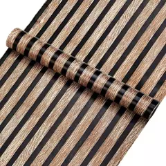 Adesivos de parede autoadesivos de PVC impermeável, rolo grande, decoração, fundo, mesa, armário, papel de parede, listras de madeira, 45cm - comprar online