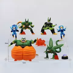 7 pçs/set Dragon Ball Z Cell Figura Célula Perfeita Primeira Forma Figuras de Ação Pvc Coleção Modelo Brinquedos Para Crianças Presentes Adultos
