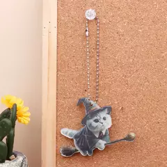 Dupla face engrossado plana mágica gatos carro pingentes, árvore de Natal ornamentos, novo - comprar online