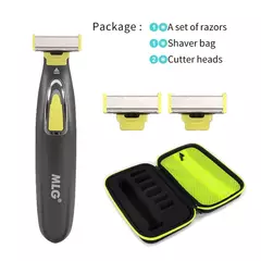 Barbeador elétrico para os homens usb recarregável barba de barbear depilador masculino máquina cabelo cuidados com a cara limpeza - Wolf Magazine