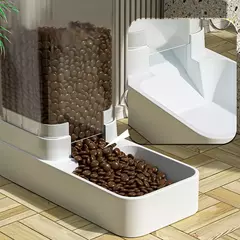 Hoopet alimentador de cachorro gato tigela de água de alimentação automática transparente dispensador de armazenamento de alimentos para animais de estimação recipiente filhote de cachorro gatinho acessórios