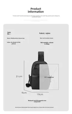 Bolsa de peito masculina 2024 nova moda na moda marca cruz saco de ombro casual crossbody saco ins telefone móvel pequena mochila - Wolf Magazine