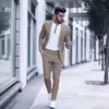 Ternos casuais slim fit masculinos para casamento, lapela de pico, smoking masculino do noivo, traje masculino, 2 peças