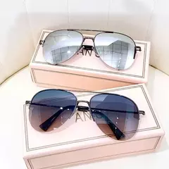 Óculos de sol gradiente anti-reflexo para homens, armação grande, óculos de sol piloto, uv400, moda - Wolf Magazine