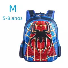 Mochila de Nylon Impermeável Rei Aranha para Crianças, Grande Capacidade, 2 a 16 Anos - loja online