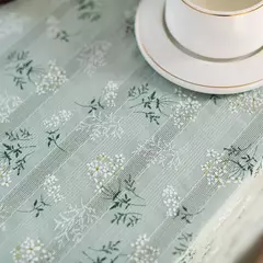 Toalha de mesa de algodão pequena margarida para decoração, estilo coreano, retângulo, para cozinha, casamento, sala de jantar - Wolf Magazine