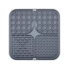 Imagem do Pet lamber esteira de silicone para cães pet placa de comida lenta cão banho distração silicone cão otário treinamento de alimentos alimentador de cão suprimentos