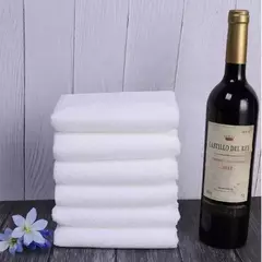Imagem do White Soft Microfiber Fabric Face Toalha, Panos de lavagem, Toalhas de mão, Portátil, Multifuncional, Limpeza, Hotel, 5-10 Pcs