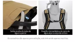 Mochila impermeável de montanhismo para homens e mulheres, Bolsa de esportes ao