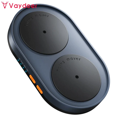 Vaydeer Dual Turntable Mouse Mover com intervalos ajustáveis e interruptor liga/desliga, simulação de mouse Jiggler indetectável e silencioso