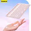 Baseus-Teclado Bluetooth Ultra Fino Sem Fio, Silencioso, Recarregável, Tablet, iPad Pro, Huawei, MatePad, Lenovo, Android, K02