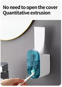 1 PCS Dispensador Automático Creme Dental Acessórios Do Banheiro Wall Mount Preguiçoso Creme Dental Squeezer Suporte Escova