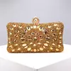 Sacos de noite completos dos diamantes, flor acrílica, embreagem dos strass, pérola do metal, baile luxuoso, bolsas do jantar do casamento